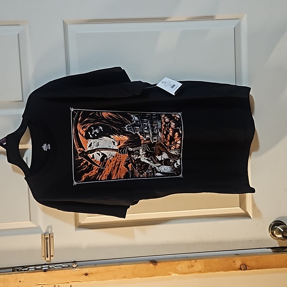 WAY TO CELEBRATE GRIM REAPER GRAPHIC TEE: BLACK: NEW WITH TAGS: SIZE M